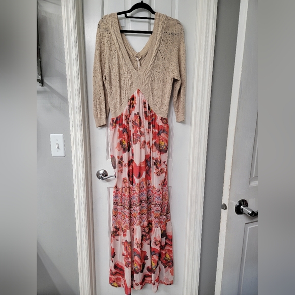 Free People Ethnic Rose Floral Print Maxi Dress - Picture 4 of 6